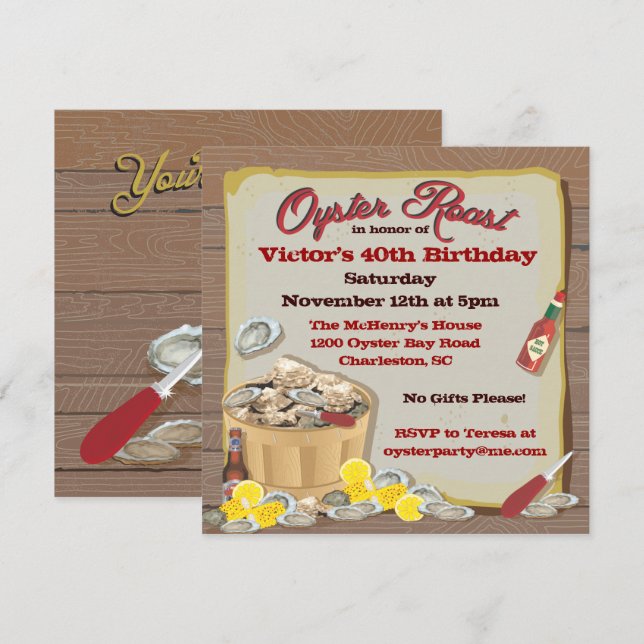 Ostrongruppsinbjudningar Inbjudningar (Fram/baksida)