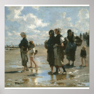 Ostronihopsamlarear på Cancale, John sångare Poster