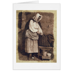 Ostronkvinna, 1843-47 (det salt pappra trycket hälsningskort