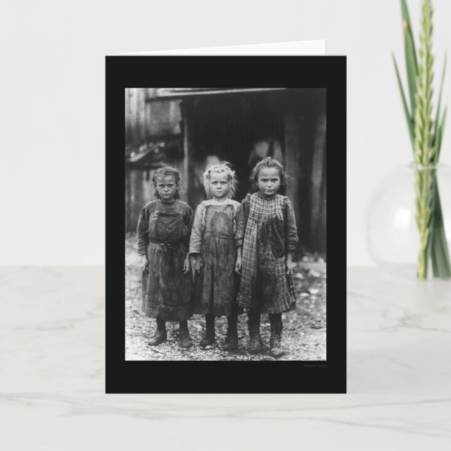 OstronShucker flickor 1910 Kort (Framsida)