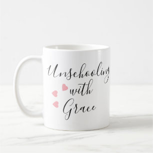Ostrukturerad undervisning Mamma Grace Hearts Kaffemugg