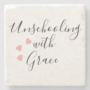Ostrukturerad undervisning Mamma Grace Hearts Stenunderlägg