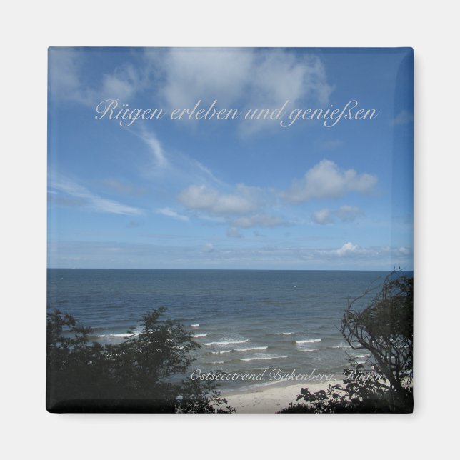 Ostseestrand Bakenberg auf Rügen Magnet (Framsidan)