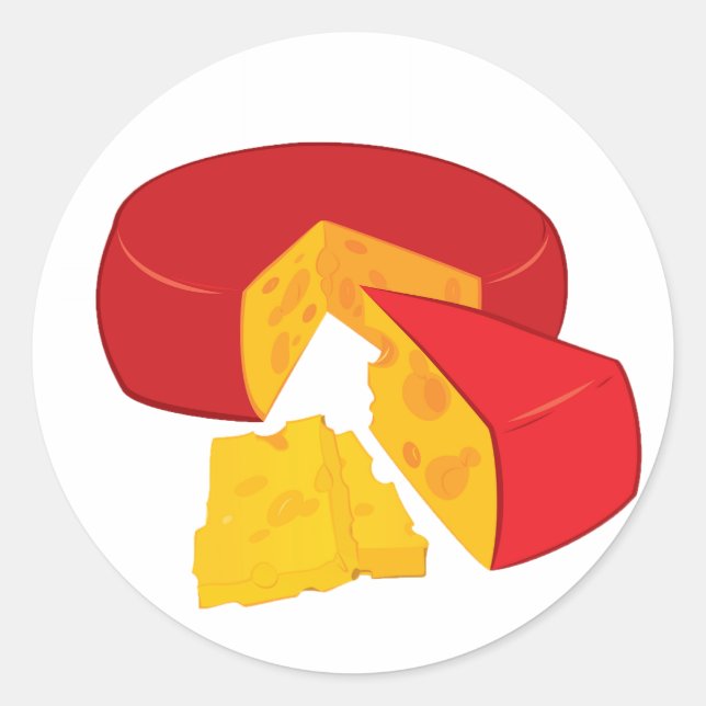 Oststickers hjul runt klistermärke (Framsida)