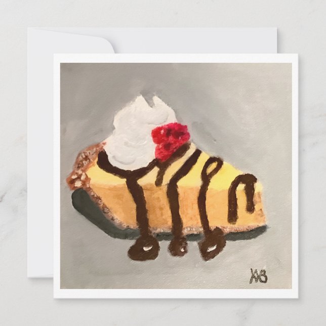 Osttårta med hallon kort (Framsida)