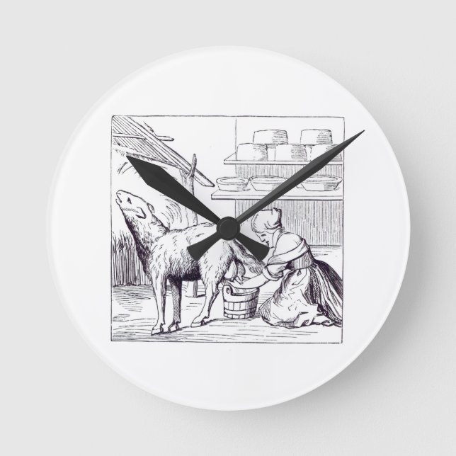 Osttillverkning i Schweiz, efter ull Rund Klocka (Framsida)