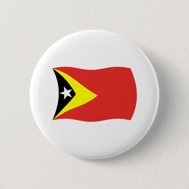 Östtimor Flagga Knapp (Framsida)