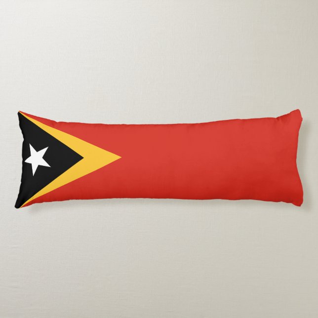 Östtimor Flagga Kroppskudde (Framsidan)