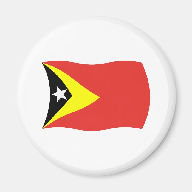 Östtimor Flagga Magnet (Framsidan)