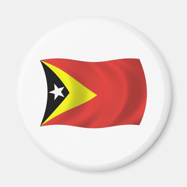 Östtimor Flagga Magnet (Framsidan)