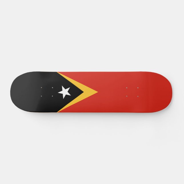Östtimor Flagga Mini Skateboard Bräda 18,5 Cm (Horz)
