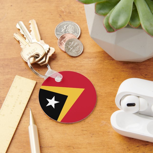 Östtimor flagga nyckelring (Skrivbord)