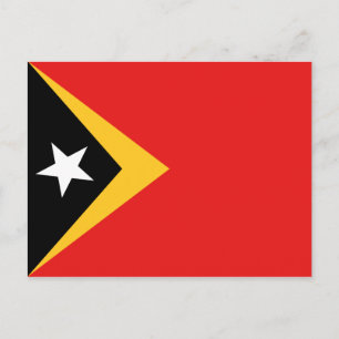 Östtimor Flagga Postkort Vykort