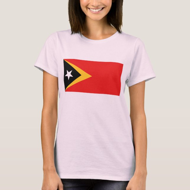 Östtimor Flagga x Karttröja Tröja (Framsida)