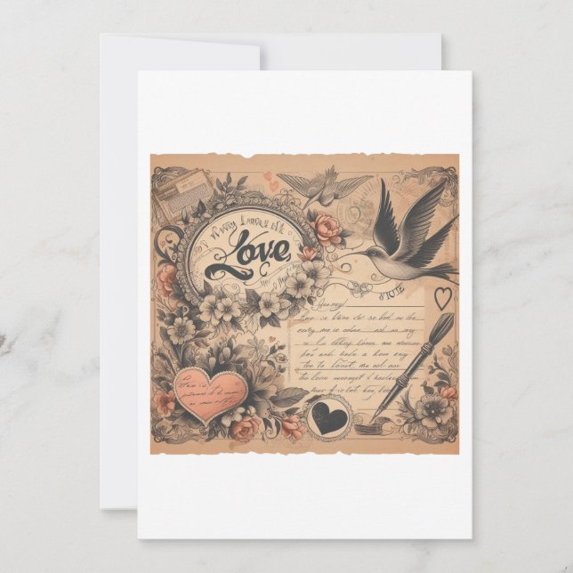 🖋️ ❤️ Östtimor Kärlek Brev 📜 💘 Julkort (Framsida)