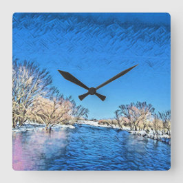 Östtimor Kärlek Fyrkantig Klocka