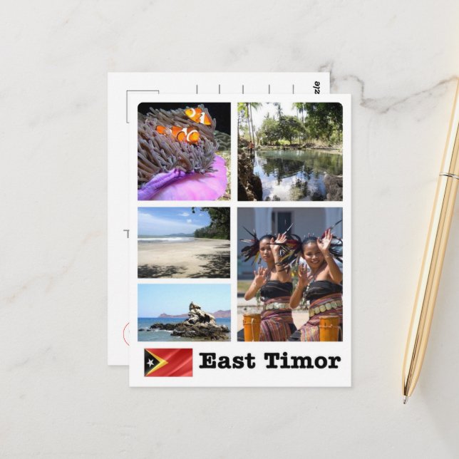 Östtimor - Mozaik - Vykort (Fram/Back In Situ)