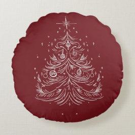 Östtimor Träd-rundan Dekorativ kudde | Red & Burgu