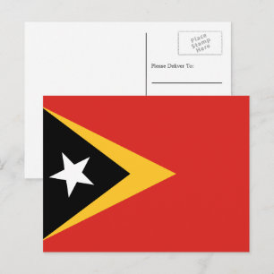 Östtimoresisk flagga, Flagga av Östtimor Vykort