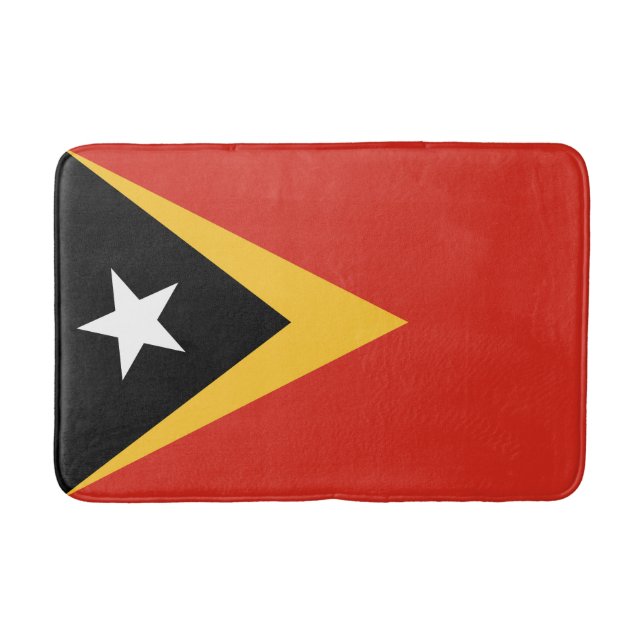 Östtimors flagga badrumsmatta (Framsidan)