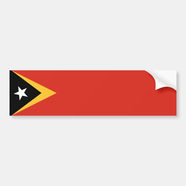 Östtimors flagga bildekal (Framsidan)