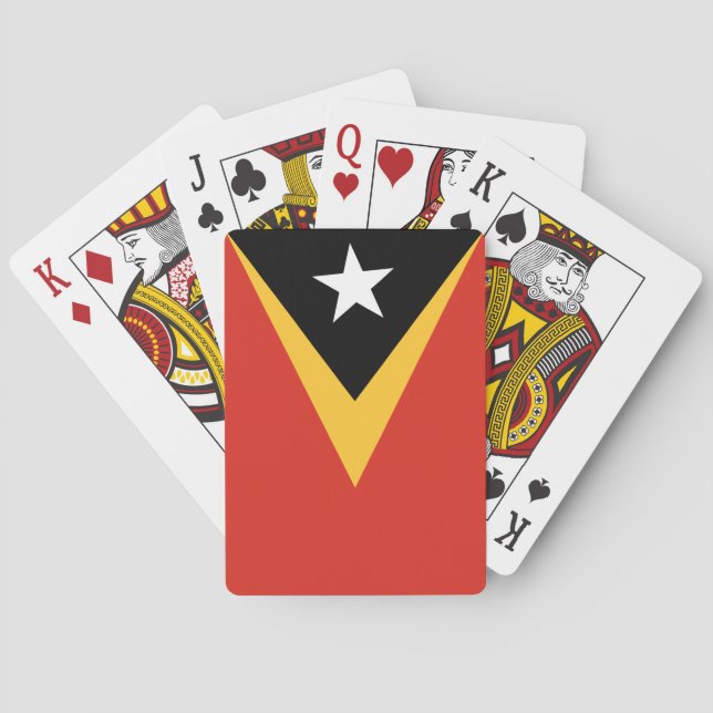 Östtimors flagga casinokort (Baksidan)