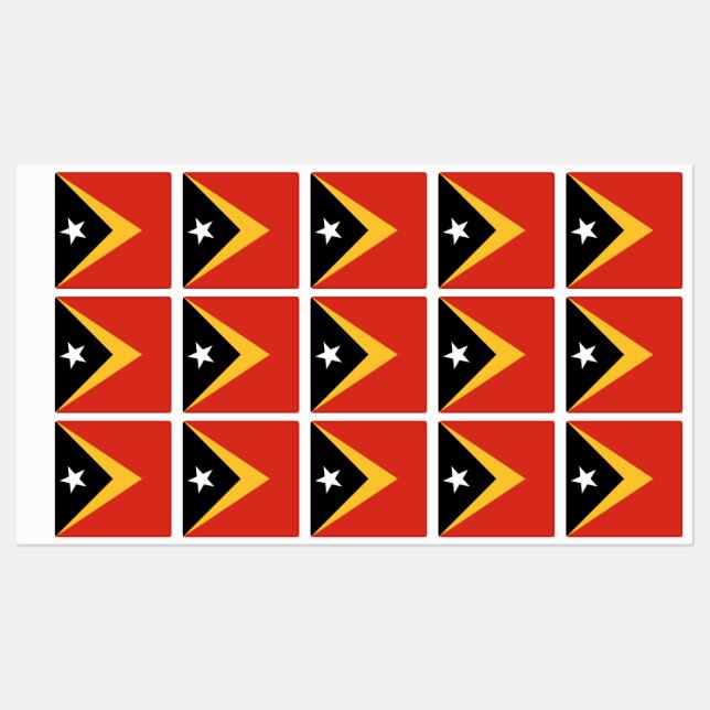Östtimors flagga klistermärke (Ark)