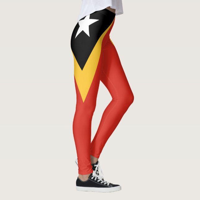 Östtimors flagga leggings (Höger)