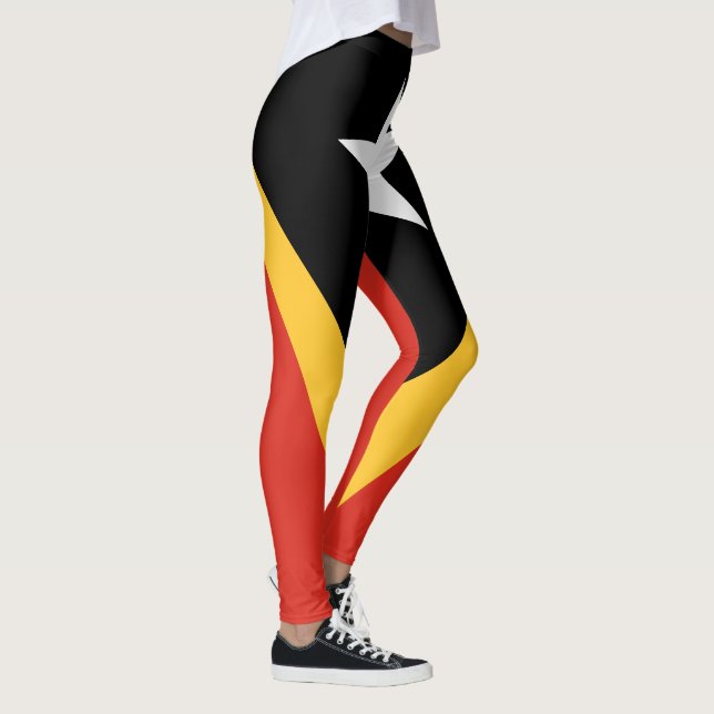 Östtimors flagga leggings (Höger)