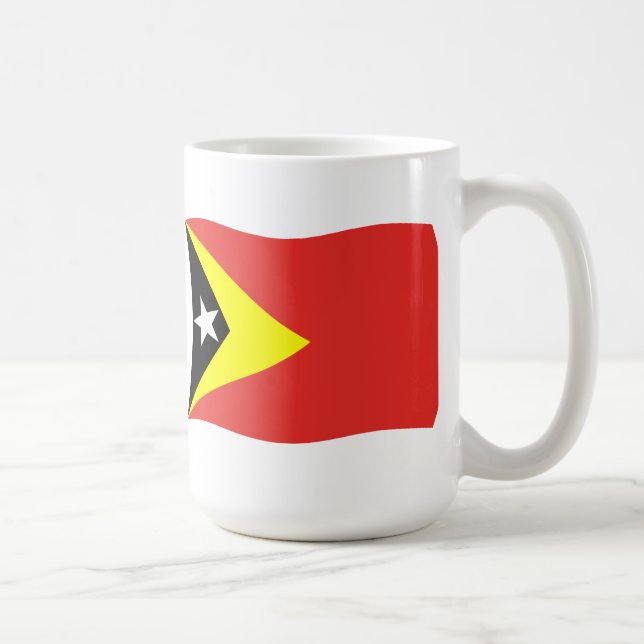 Östtimors flagga Mugg (Höger)
