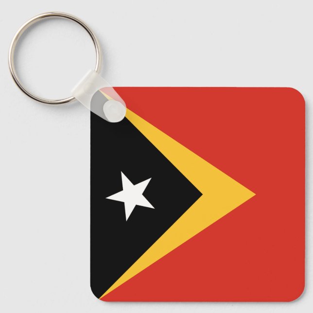 Östtimors flagga nyckelring (Framsida)