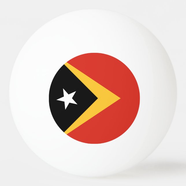 Östtimors flagga pingisboll (Framsidan)