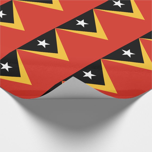 Östtimors flagga presentpapper (Hörn)