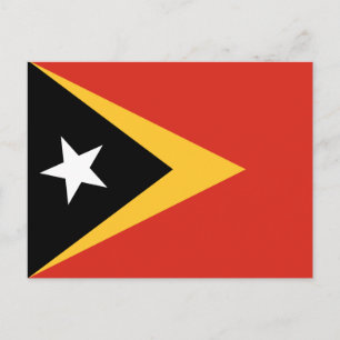 Östtimors flagga vykort