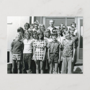 Östtyska skolbarn 1976 vykort