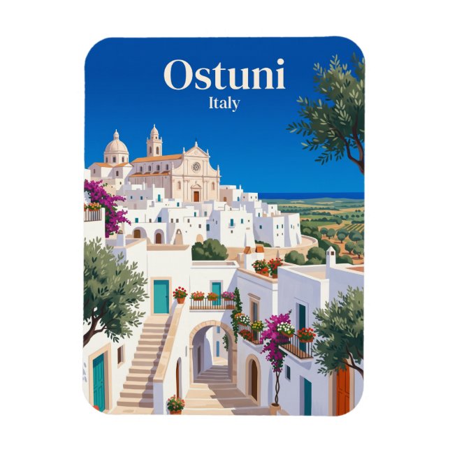 Ostuni, Italien Magnet (Vertikal)