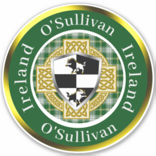 O'Sullivan Irish Shield/Celtic Kor Personlig Klistermärken