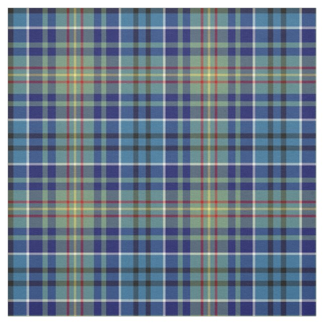 O'Sullivan Tartan Bright Blue Irish Play Tyg (Provkarta)