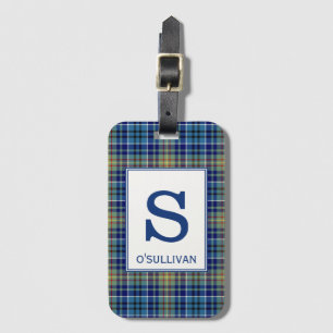 O'Sullivan Tartan Bright Blue Play Mönster Bagagebricka