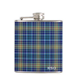 O'Sullivan Tartan Monogram Blue and Grönt Play Fickplunta