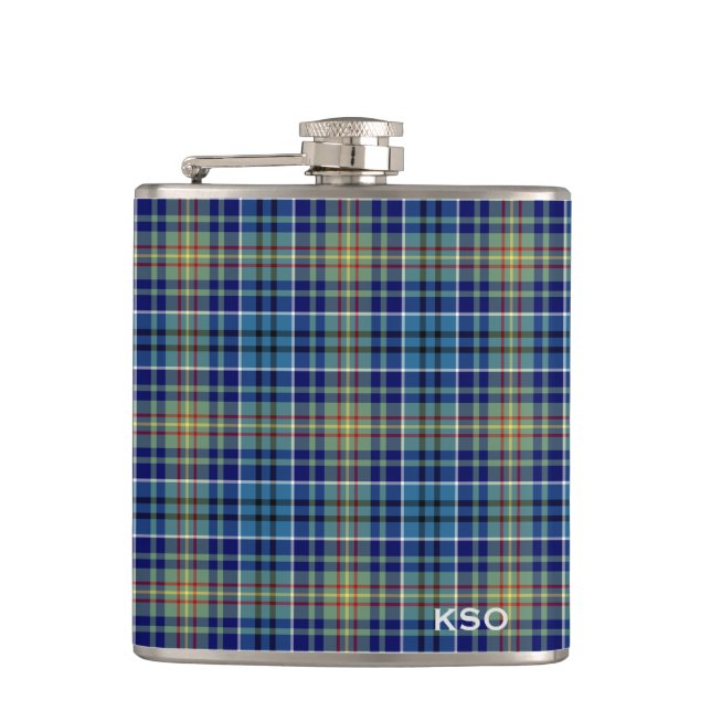 O'Sullivan Tartan Monogram Blue and Grönt Play Fickplunta (Framsidan)
