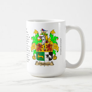 O'Sullivan, ursprung, det menande och vapenskölde Kaffemugg