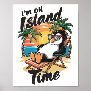 Ösurlaub Tropisk Resa Avslappningstid Pingvin Poster
