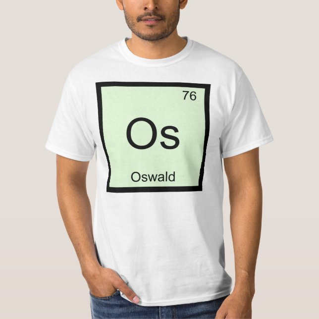 Oswald Namn Kemi Element Periodiska Systemet Tröja (Framsida)