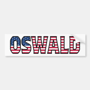 Oswald Namn Vorname USA Aufkleber Sticker Auto Bildekal