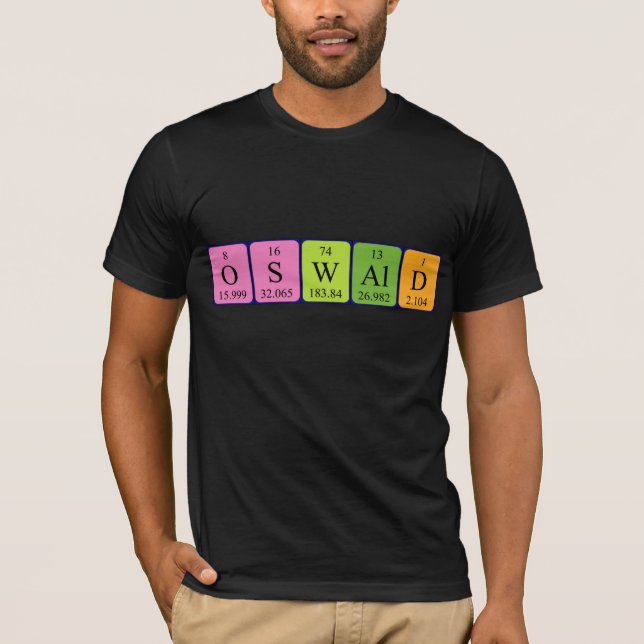 Oswald Periodisk skjorta bord namn Tee Shirt (Framsida)