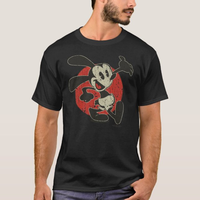 Oswald The Lucky Rabbit Behålla Walking 1927133 T Shirt (Framsida)
