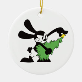 Oswald The Lucky Rabbit Christmas Tree Julgransprydnad Keramik