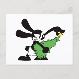 Oswald the Lucky Rabbit Julgran Helg Vykort