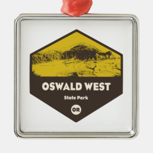Oswald Väster State Park Oregon Julgransprydnad Metall